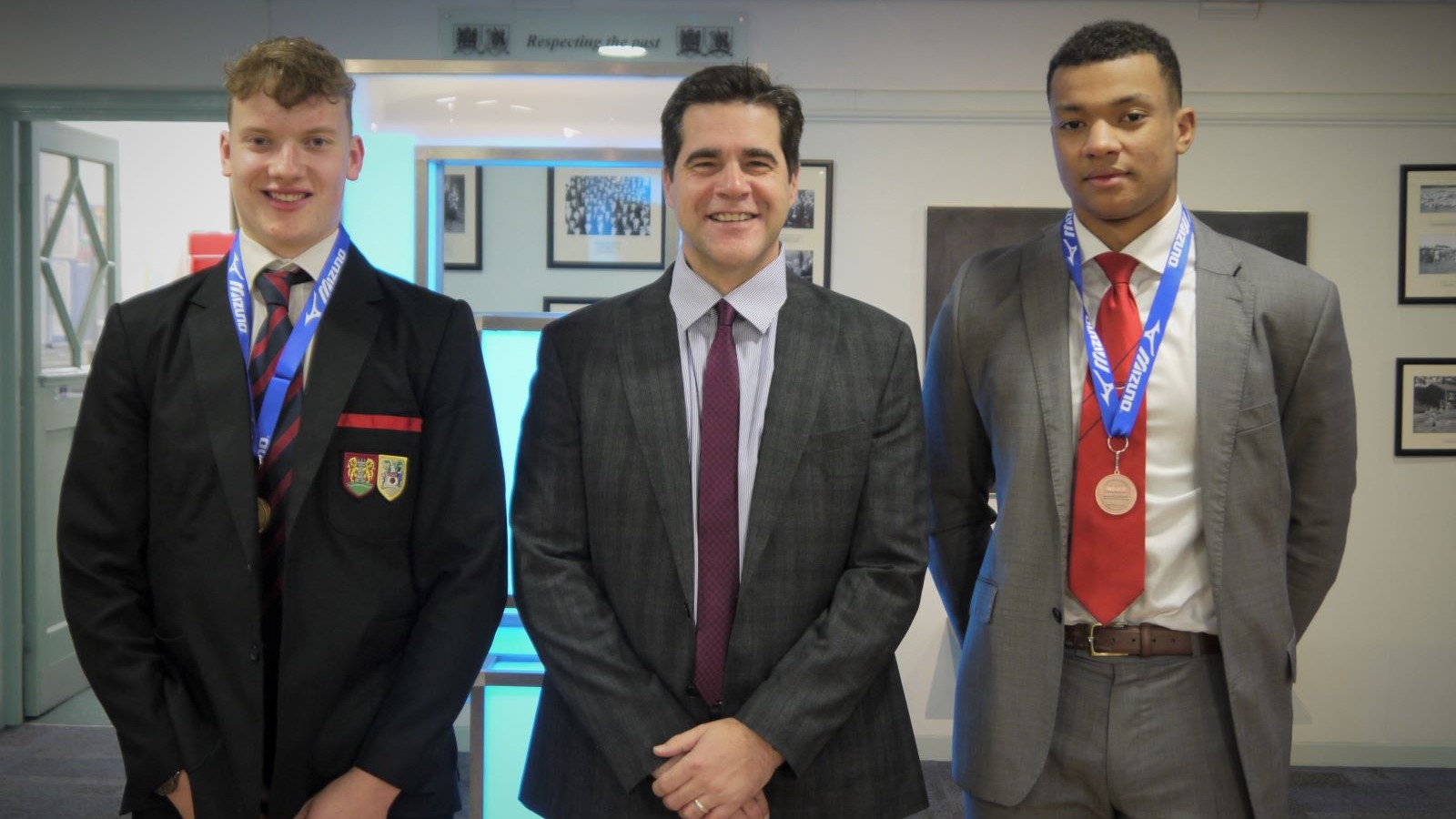 Mr Bernard and Rowing Winners