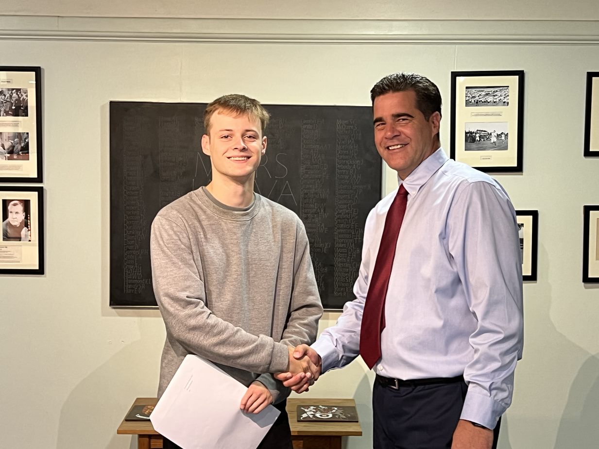 Ben Wilcock with Richard Bernard - Place at Oxford University to read History